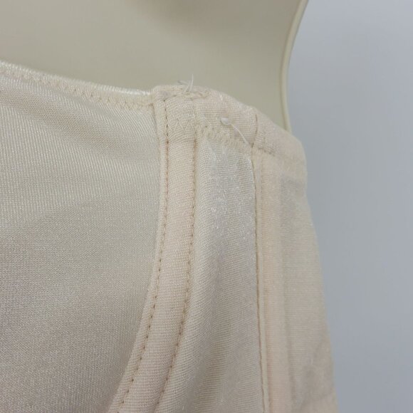 VTG Vanity Fair 36C Bra Style 74-072 Ivory Shimmer Strapless Underwire Unlined - Picture 5 of 16